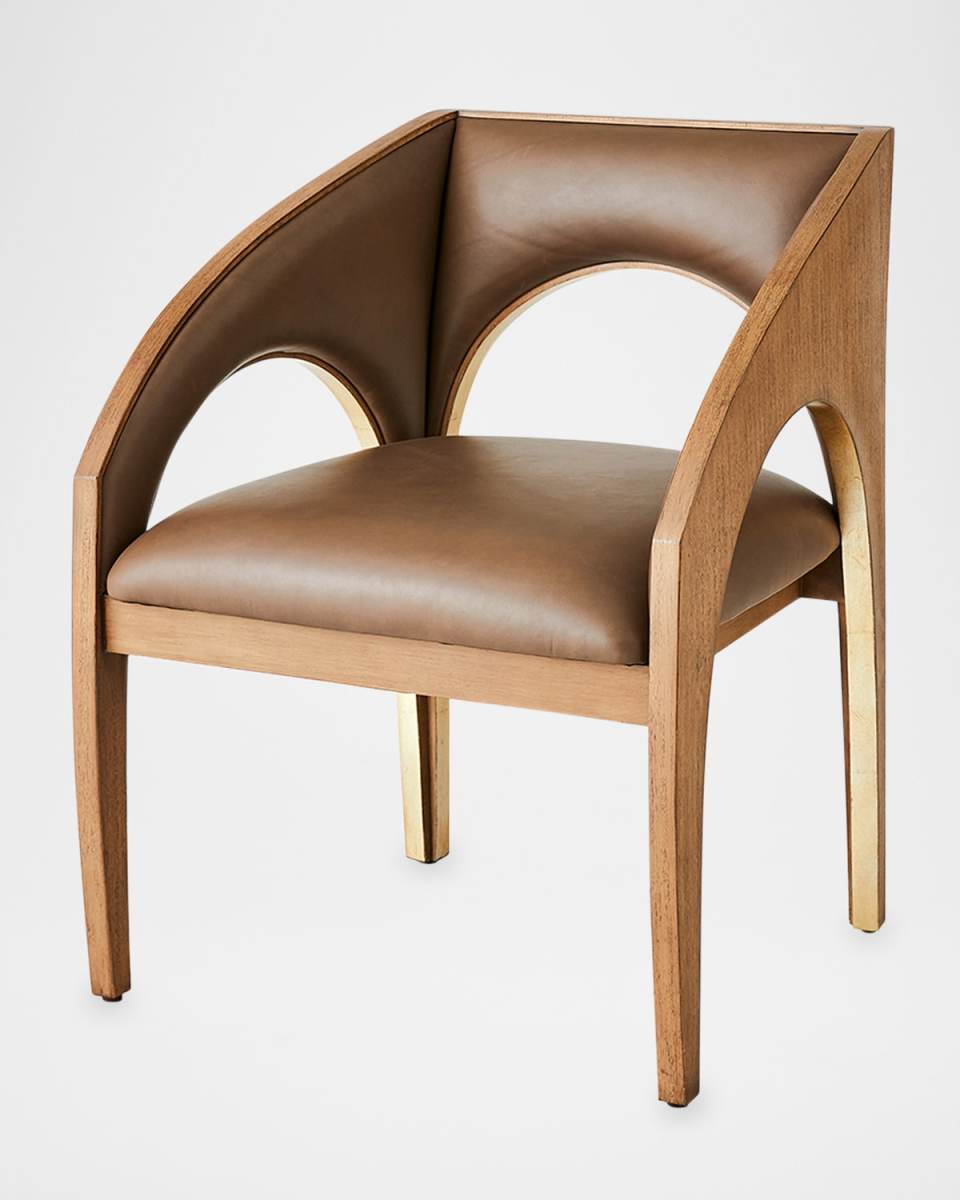 Arches Leather Dining Arm Chair